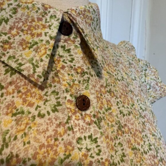 Mounteau Los Angeles Floral Cap Dress - Picture 4 of 11